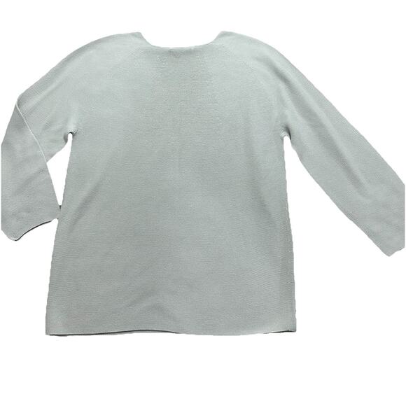 MM Lafleur Sweater The Chadwick 3D Knit Crewneck In Air Grey White XS - Picture 7 of 7